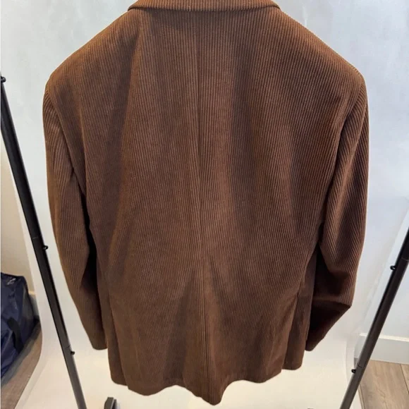 Brown Corduroy Custom Made Men's Suit w/ Pants - Picture 3 of 10